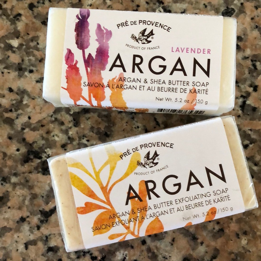 Pre’ DE Provence Soap. Argan Lavender, And Argan.